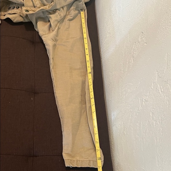 #**Unisex Cream Color Guess Jean Jacket. Military Style - Picture 7 of 10